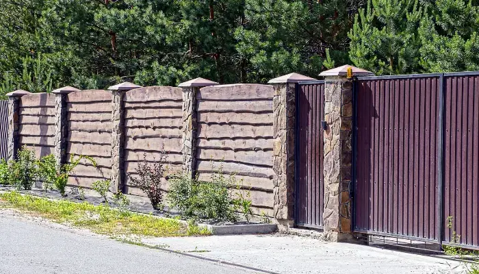 Horizontal Slat Fencing