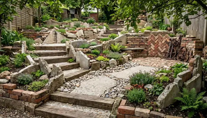 Sustainable rock garden
